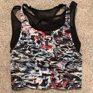 Lulu lemon mesh crop top